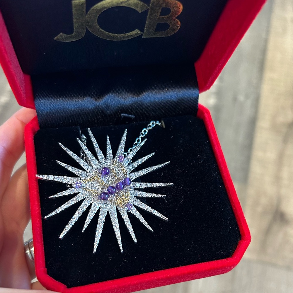JCB jewelry “the grape, the star” brooch/necklace